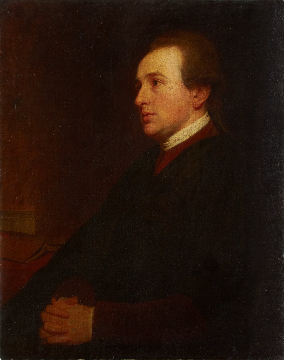 Egy fiatal férfi portréja íróasztalánál alkotó: George Romney
