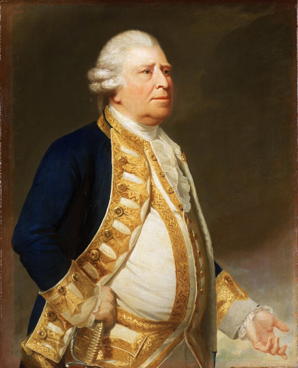 Egy zászlós tiszt portréja, 1767 körül (olajfestmény) alkotó: George Romney