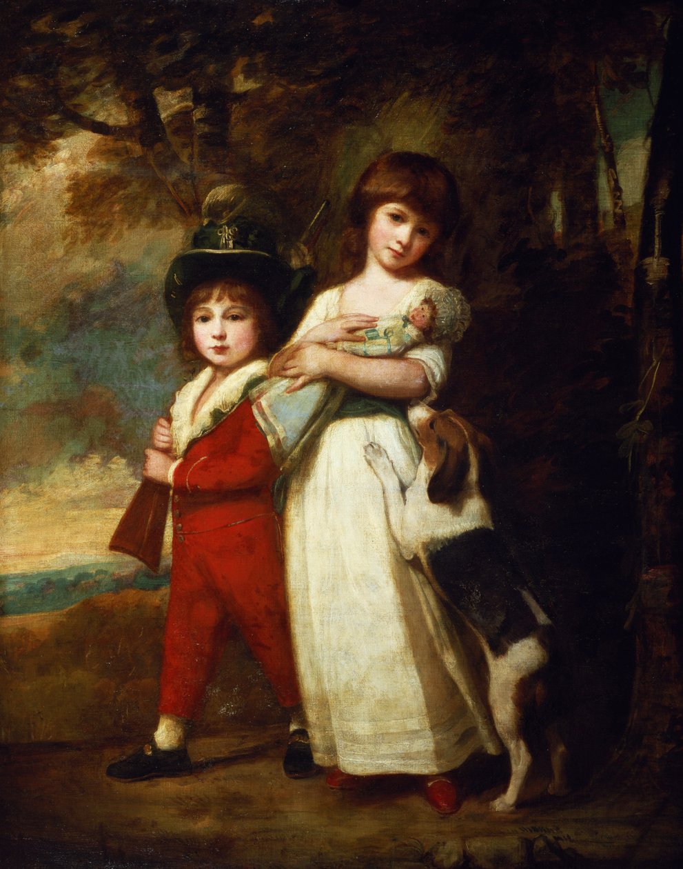 A Vernon gyerekek portréja alkotó: George Romney