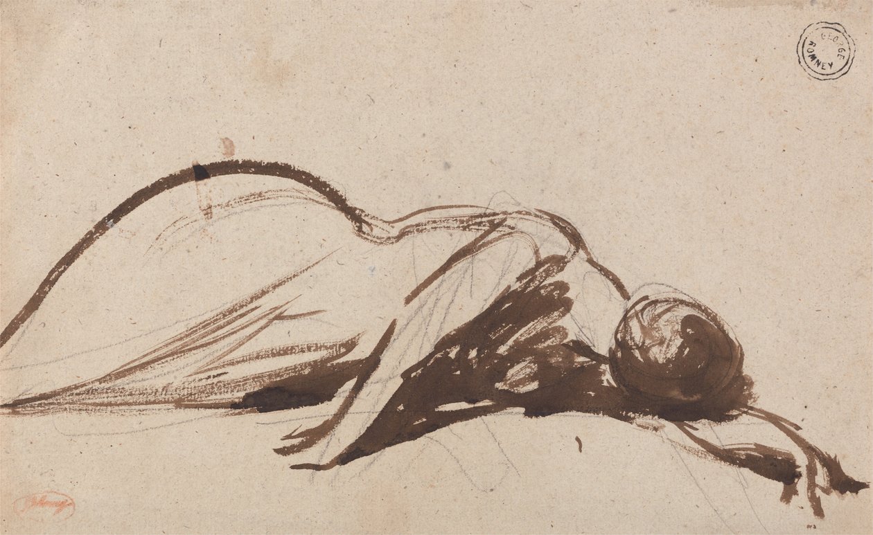 Prostrate nő alkotó: George Romney