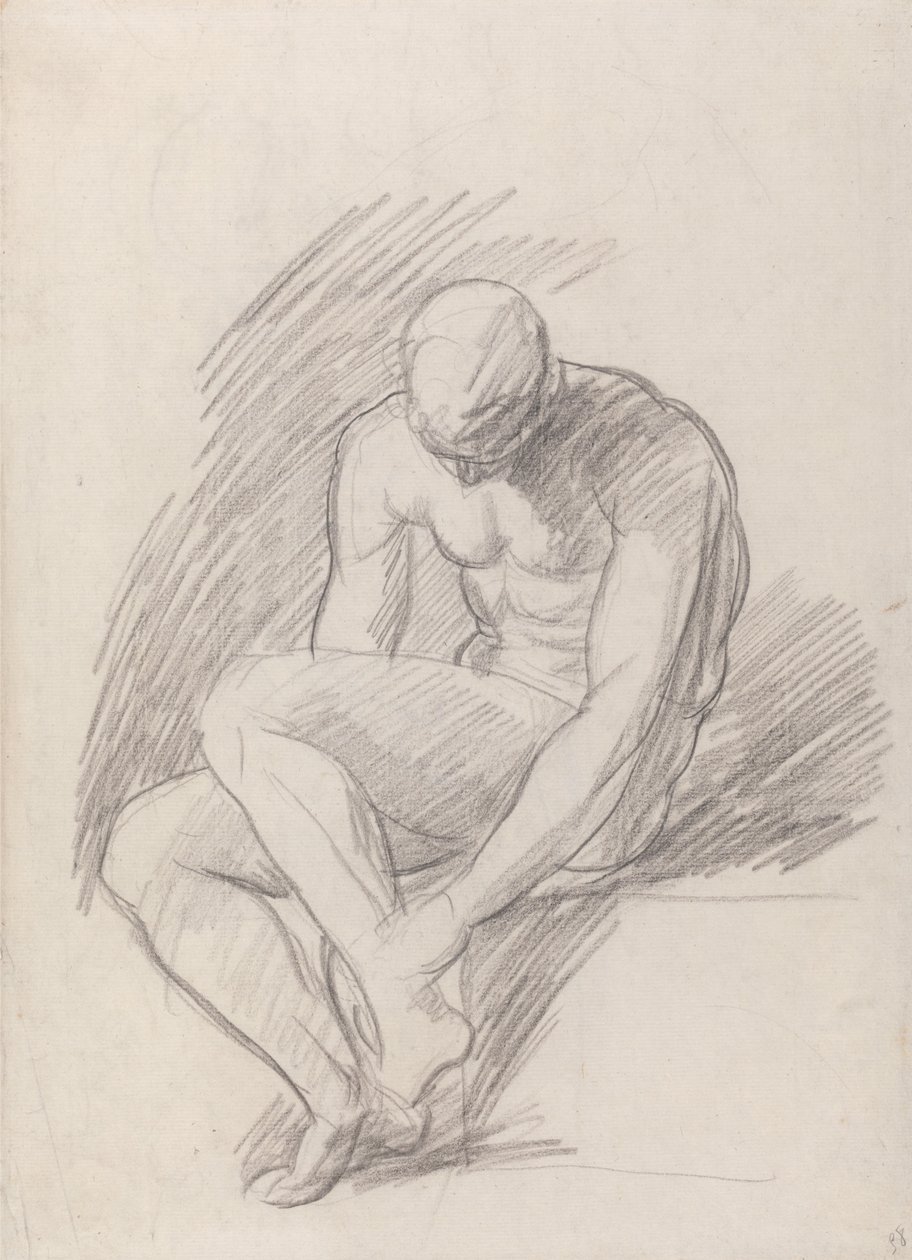 Ülő férfi alkotó: George Romney