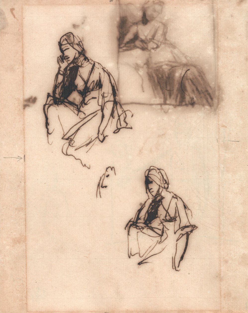 Ülő nő alkotó: George Romney