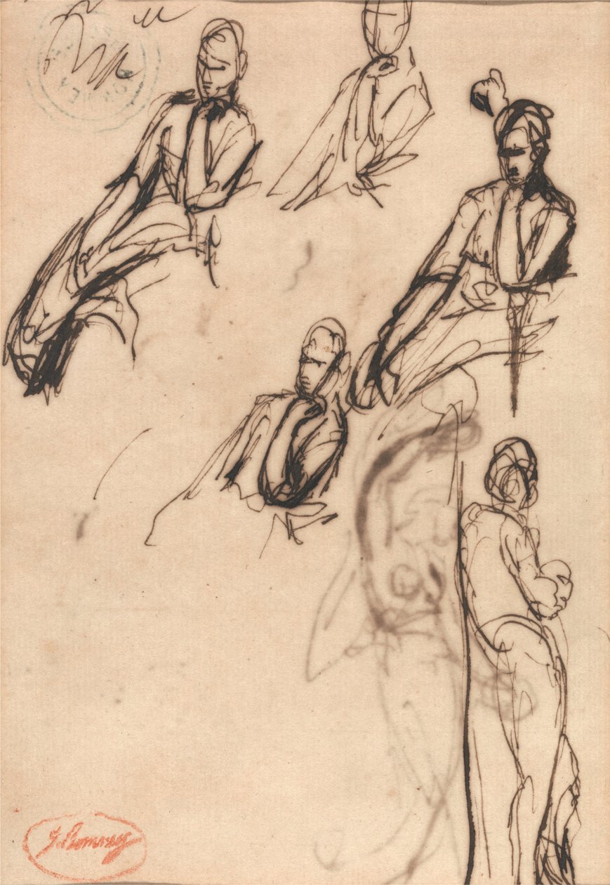 Ülő és álló figurák alkotó: George Romney