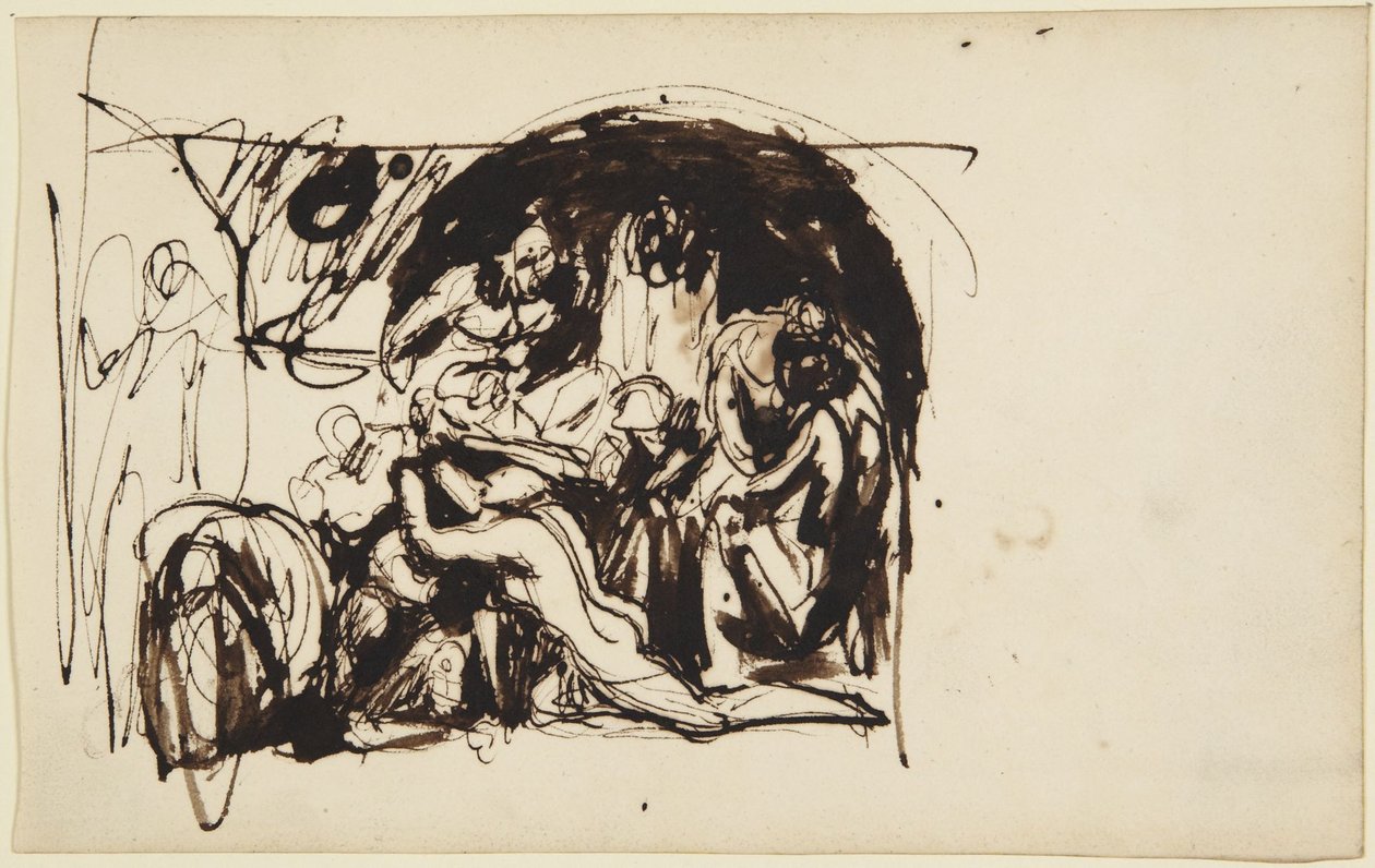 Vázlat Howard börtönlátogatásához alkotó: George Romney
