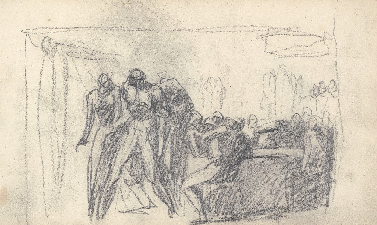 Vázlatfüzetből származó rajz alkotó: George Romney