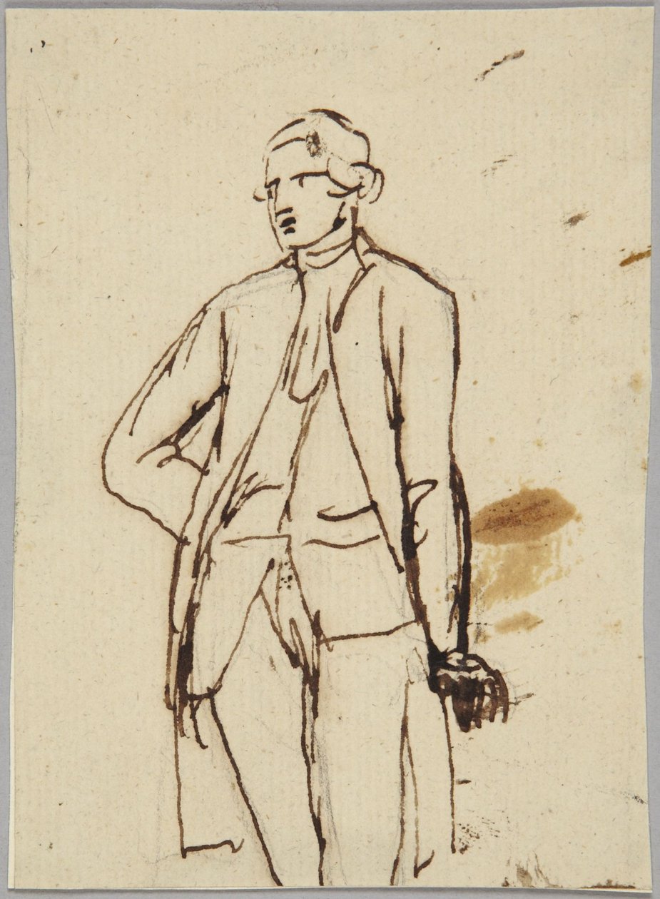 Álló férfi szobor alkotó: George Romney