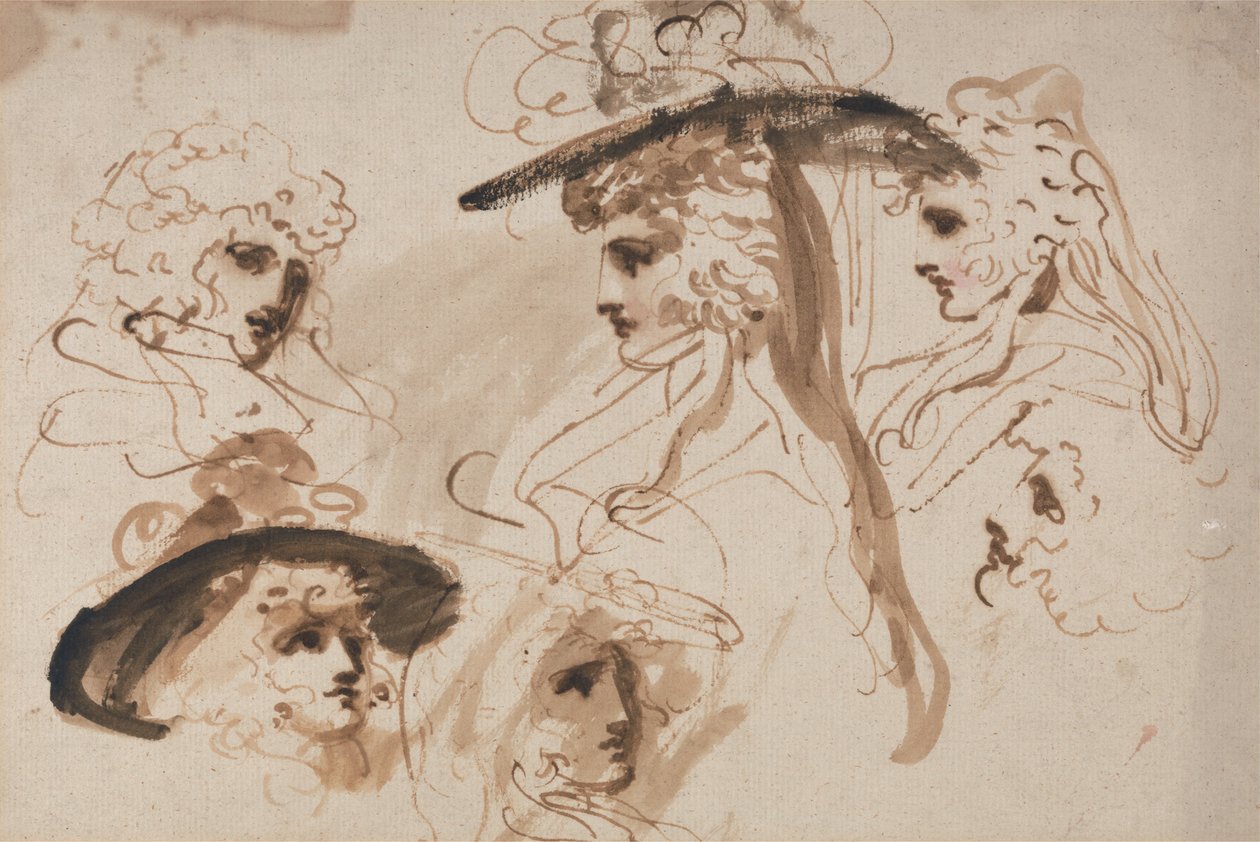 Tanulmányok a fejét egy hölgy (Tanulmányok a női fej) alkotó: George Romney