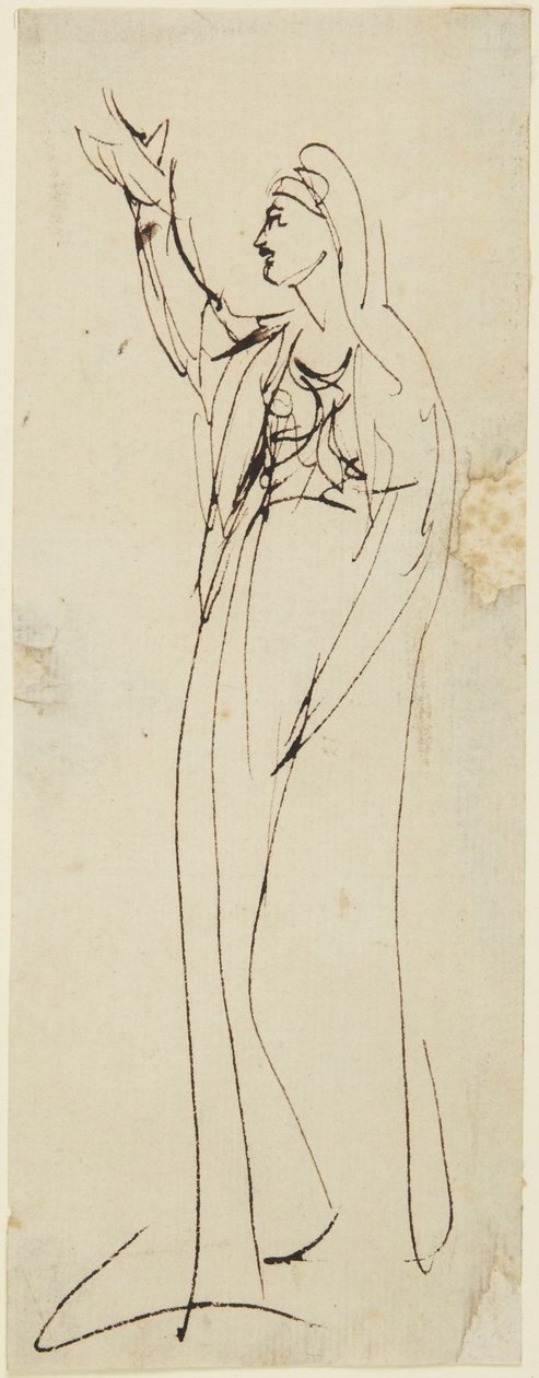 Vázlat a „Mater Dolorosa” című műhöz alkotó: George Romney