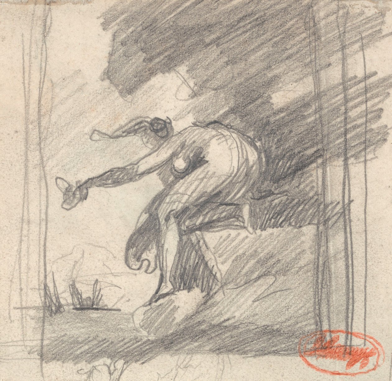 Vázlat Susan számára: „Amikor a tengerek még zúgtak” alkotó: George Romney