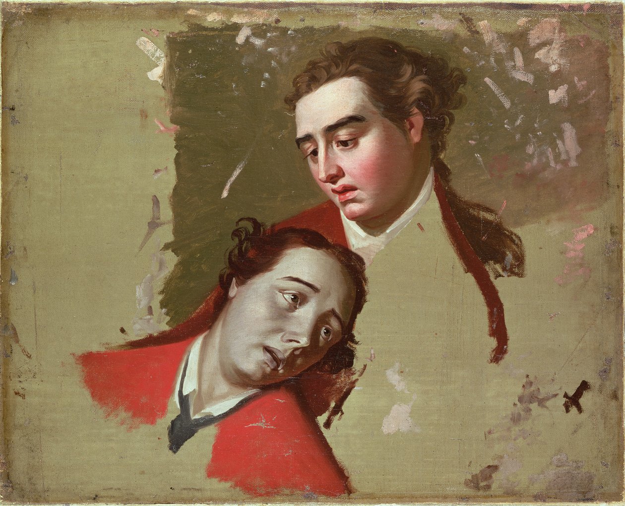 Tanulmány Wolfe tábornok haláláról Quebecben, 1762-63 alkotó: George Romney