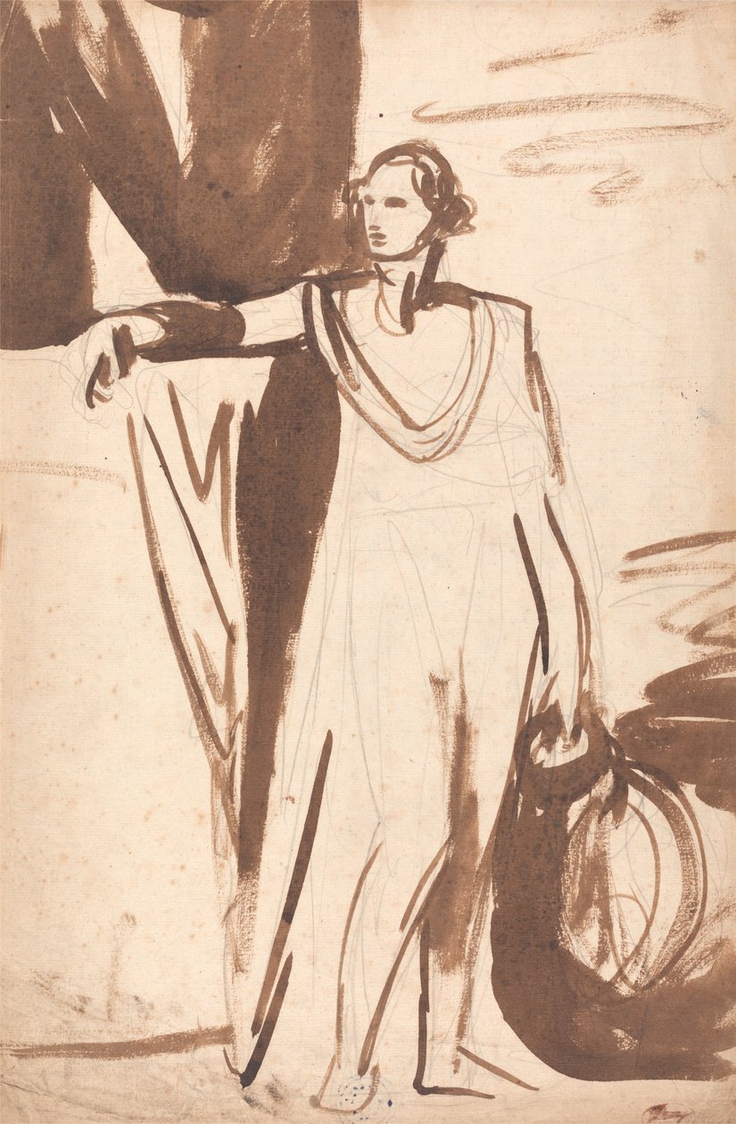 Vázlat George Spencer, Marlborough negyedik hercege portréjához alkotó: George Romney