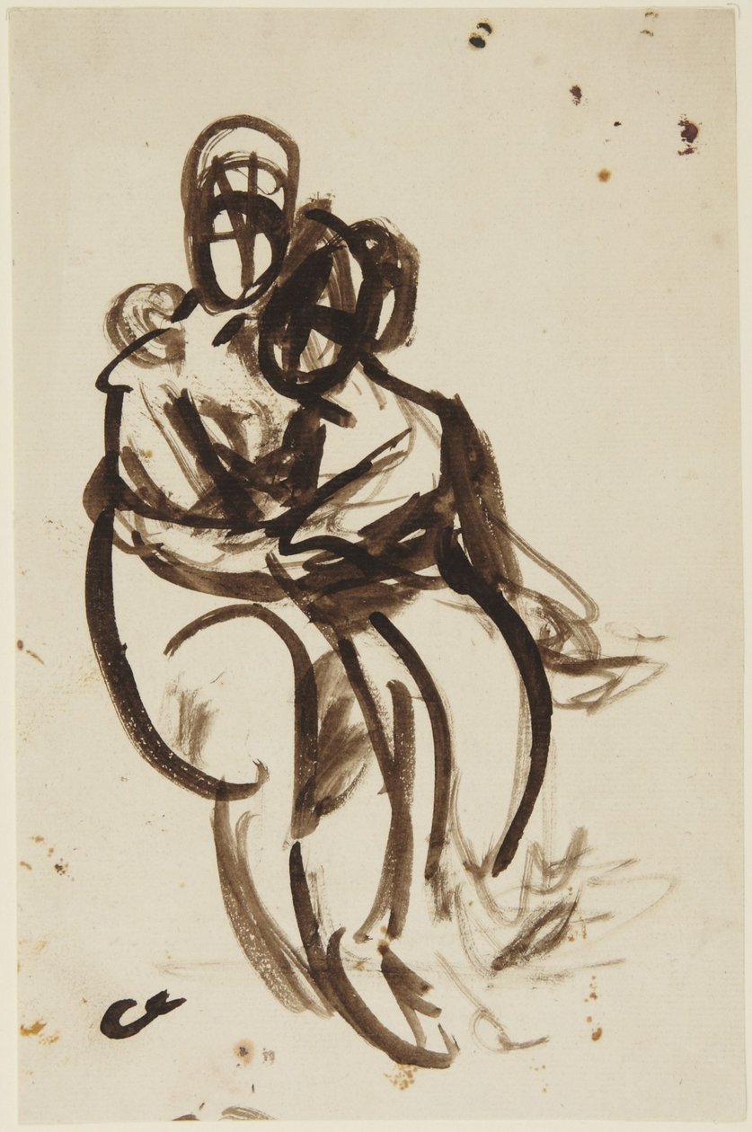 Vázlat a Milner-nővérek portréjához alkotó: George Romney