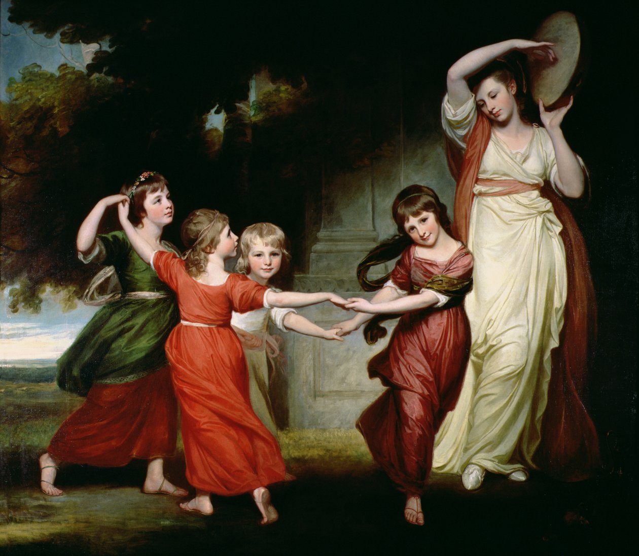A Gower család, 1776-77 körül alkotó: George Romney
