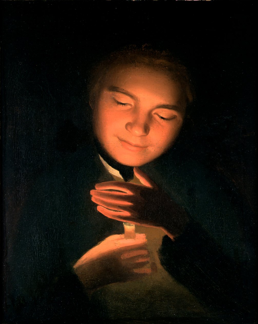 A művész testvére, James, gyertyát tartva, 1761 alkotó: George Romney
