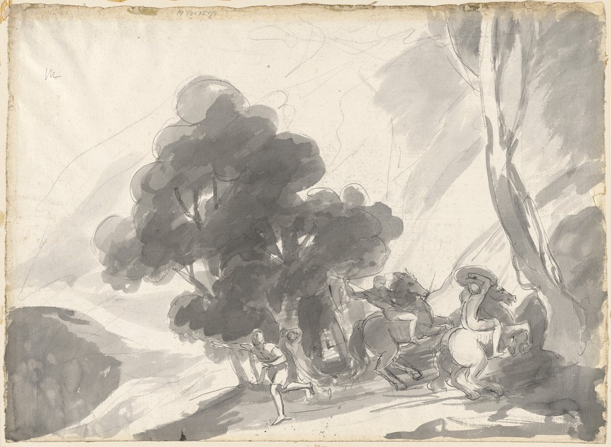Troilus és Cressida, IV. felvonás, V. jelenet: Hektor és Ajax közötti küzdelem II. alkotó: George Romney