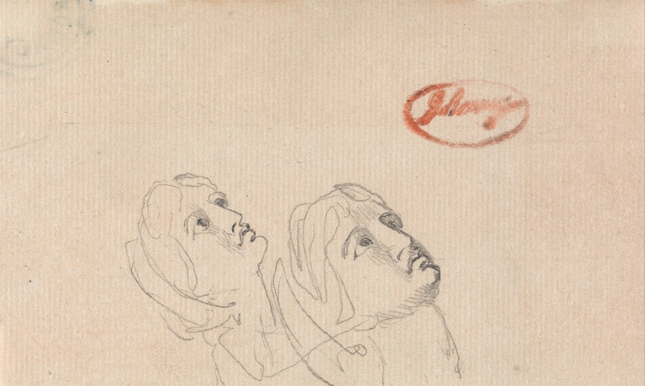 Két fej néz felfelé alkotó: George Romney