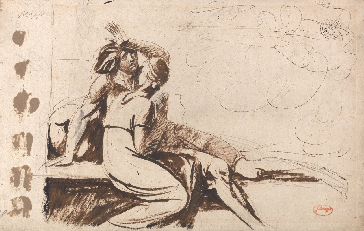 Két szerelmes (Az álomból felébredő férfi) alkotó: George Romney