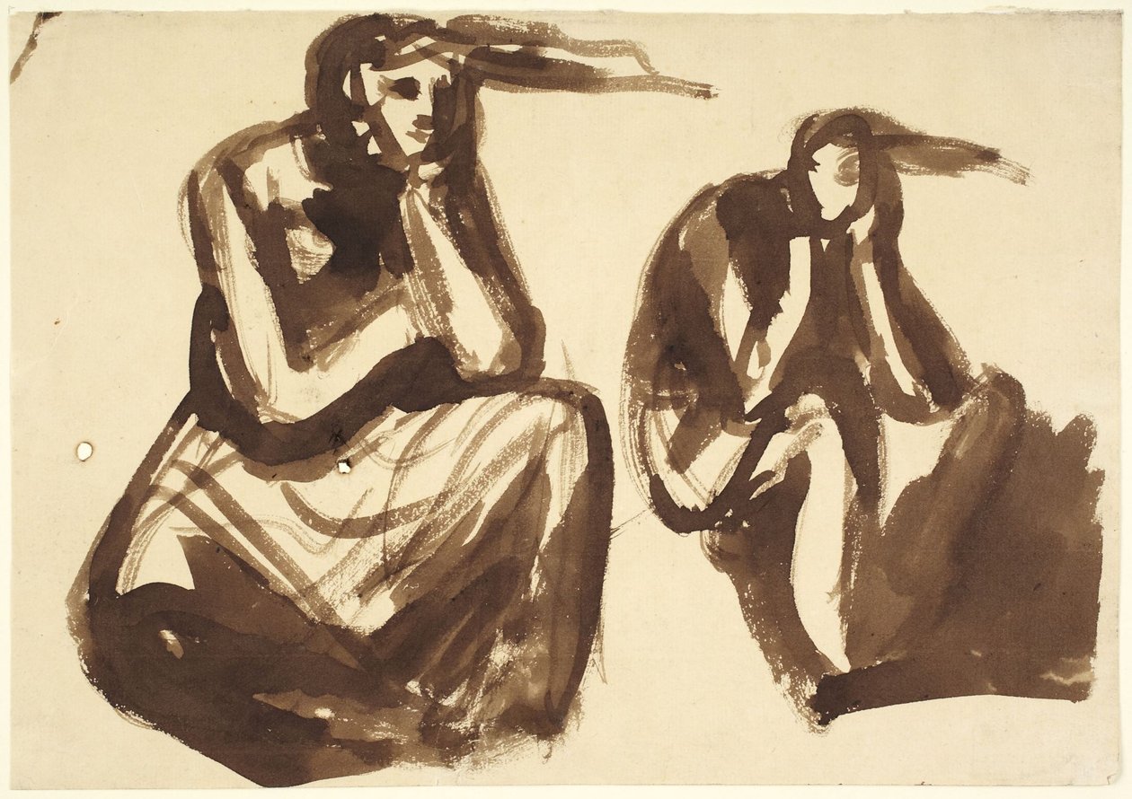 Két festmény, amelyeken Medea gyermekei meggyilkolásán töpreng alkotó: George Romney