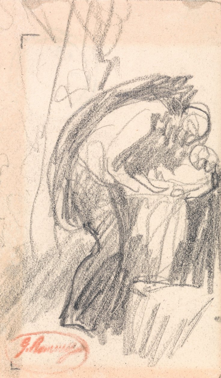Azonosítatlan alany: egy férfi egy gyermekkel alkotó: George Romney