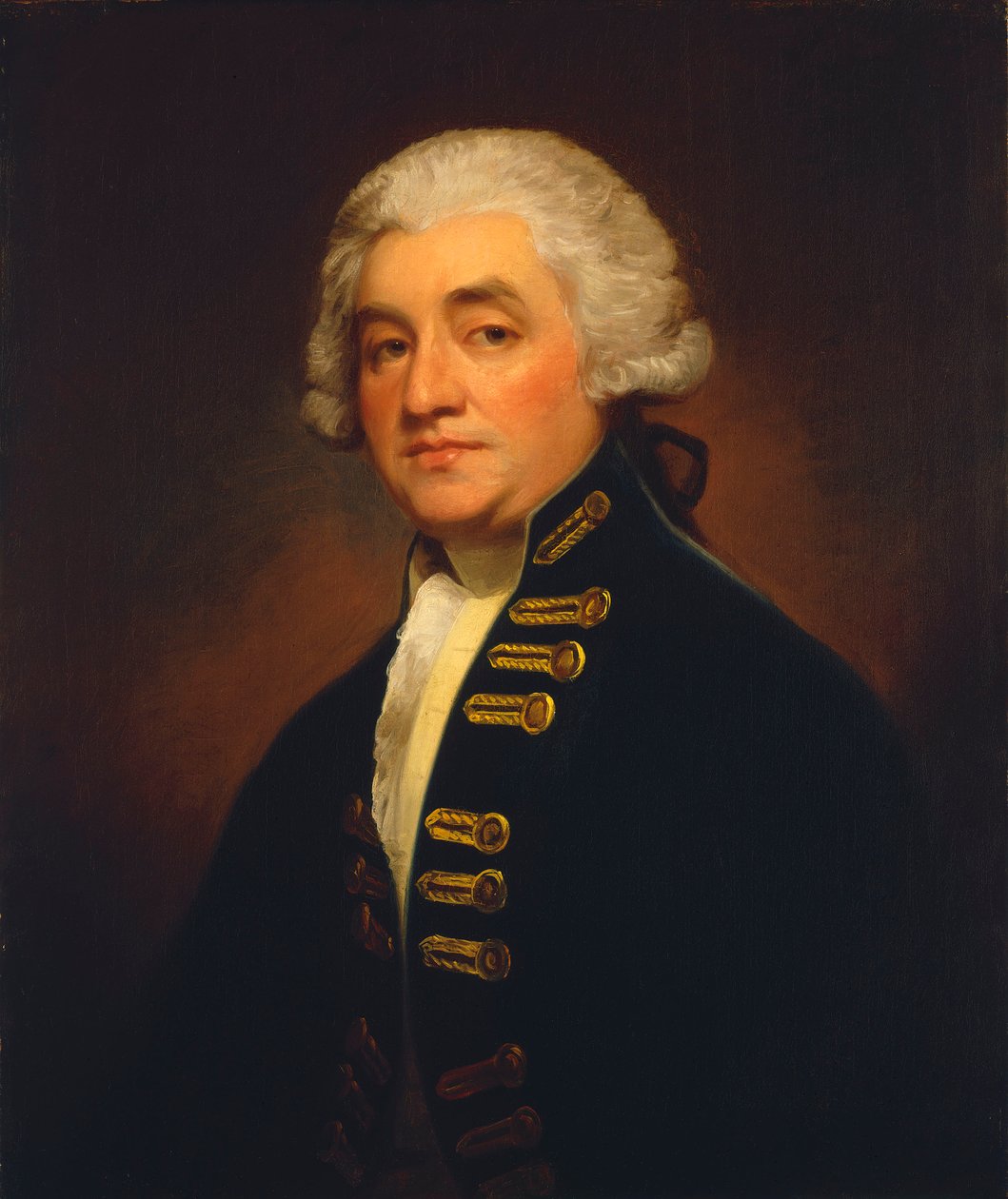 Sir Joshua Rowley ellentengernagy (1734-1790) alkotó: George Romney