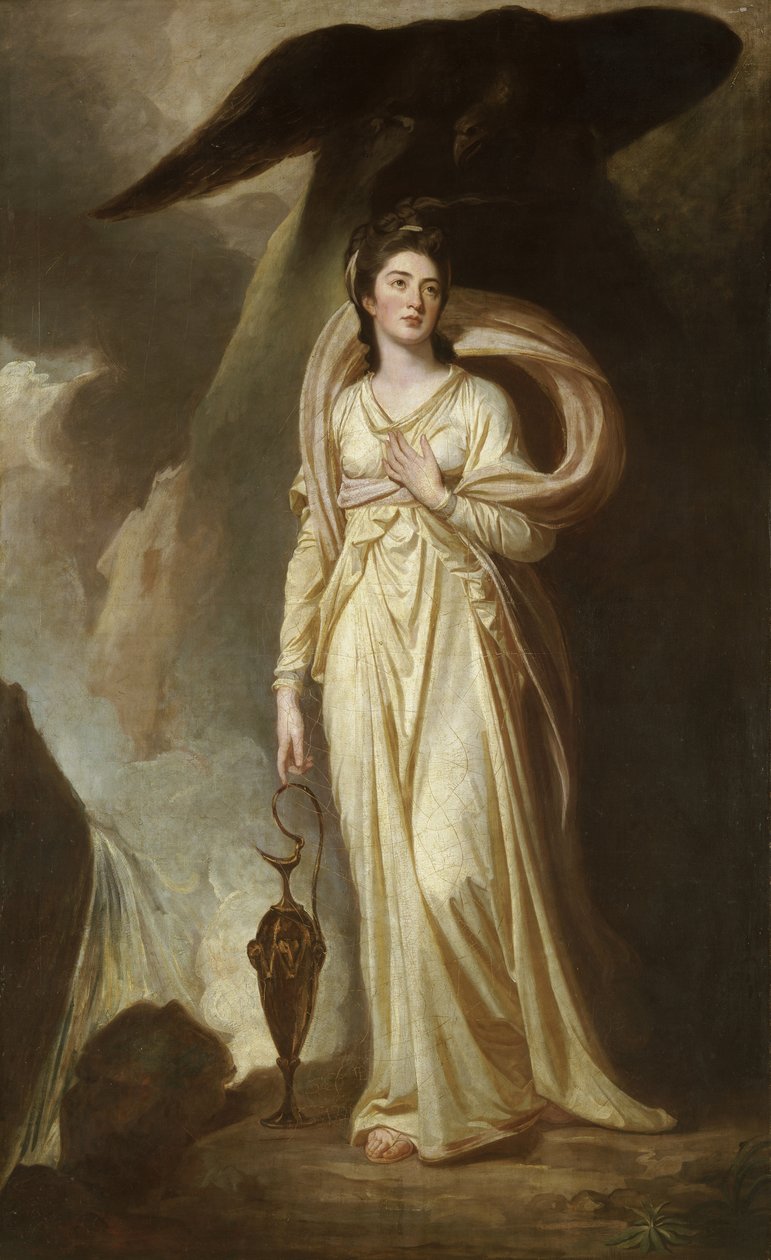 Bukeley vikomtnő mint Hebe, 1775 körül (olaj, vászon) alkotó: George Romney