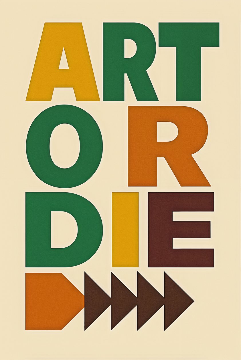 Art or Die, 2024 (akril, vászon) alkotó: George Rosaly