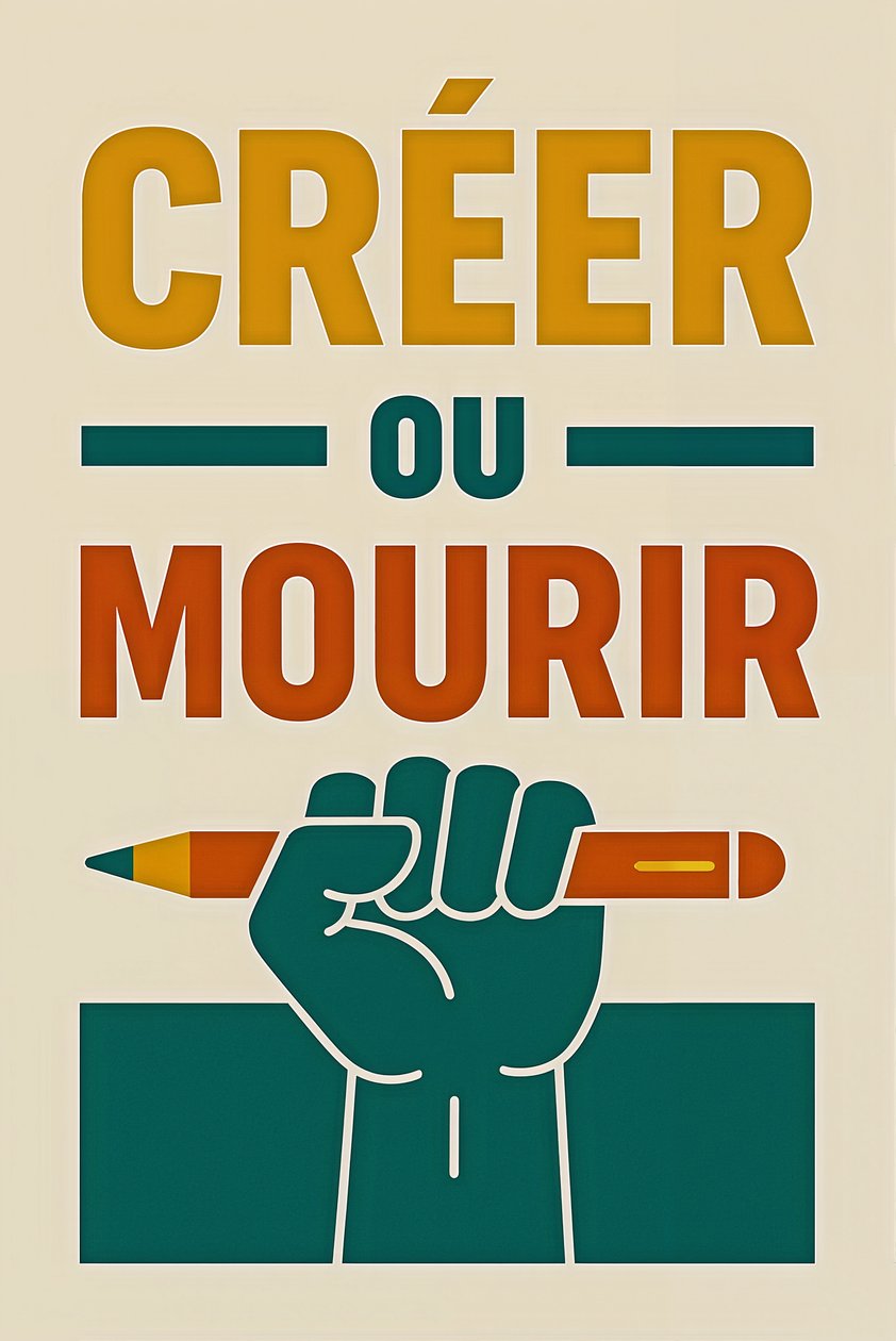 Create or Die-French, 2025 (akril vászonra) alkotó: George Rosaly