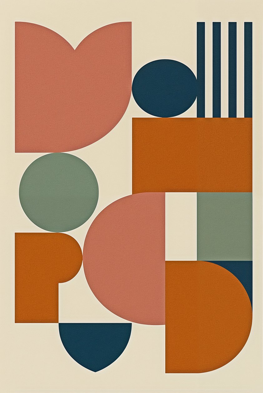 Geometry of Self, 2025 (akril, vászon) alkotó: George Rosaly