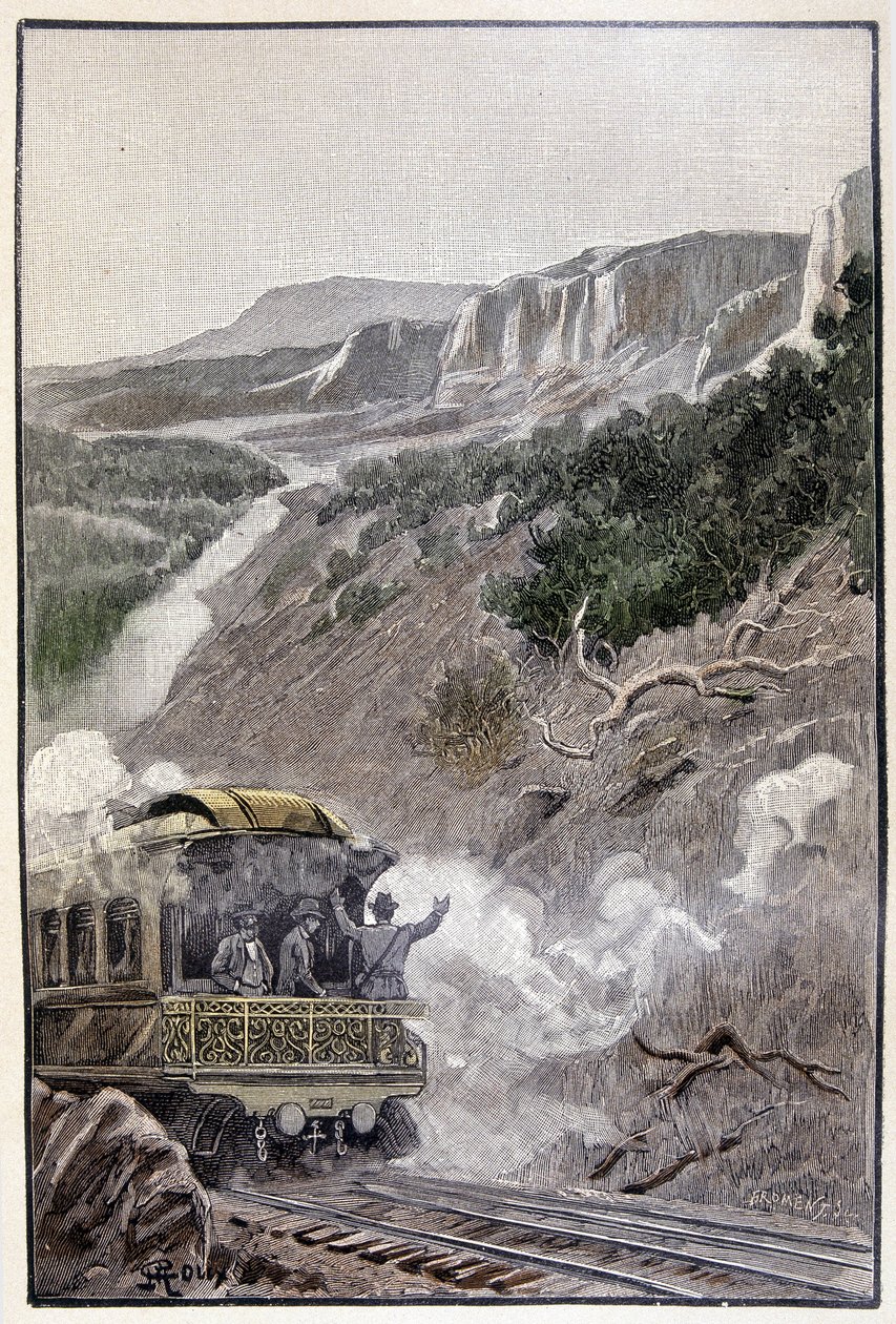 Olyan gyönyörű volt, mint a Wyoming Nemzeti Park (285. oldal) Jules Verne „Egy különc testamentumában” alkotó: George Roux