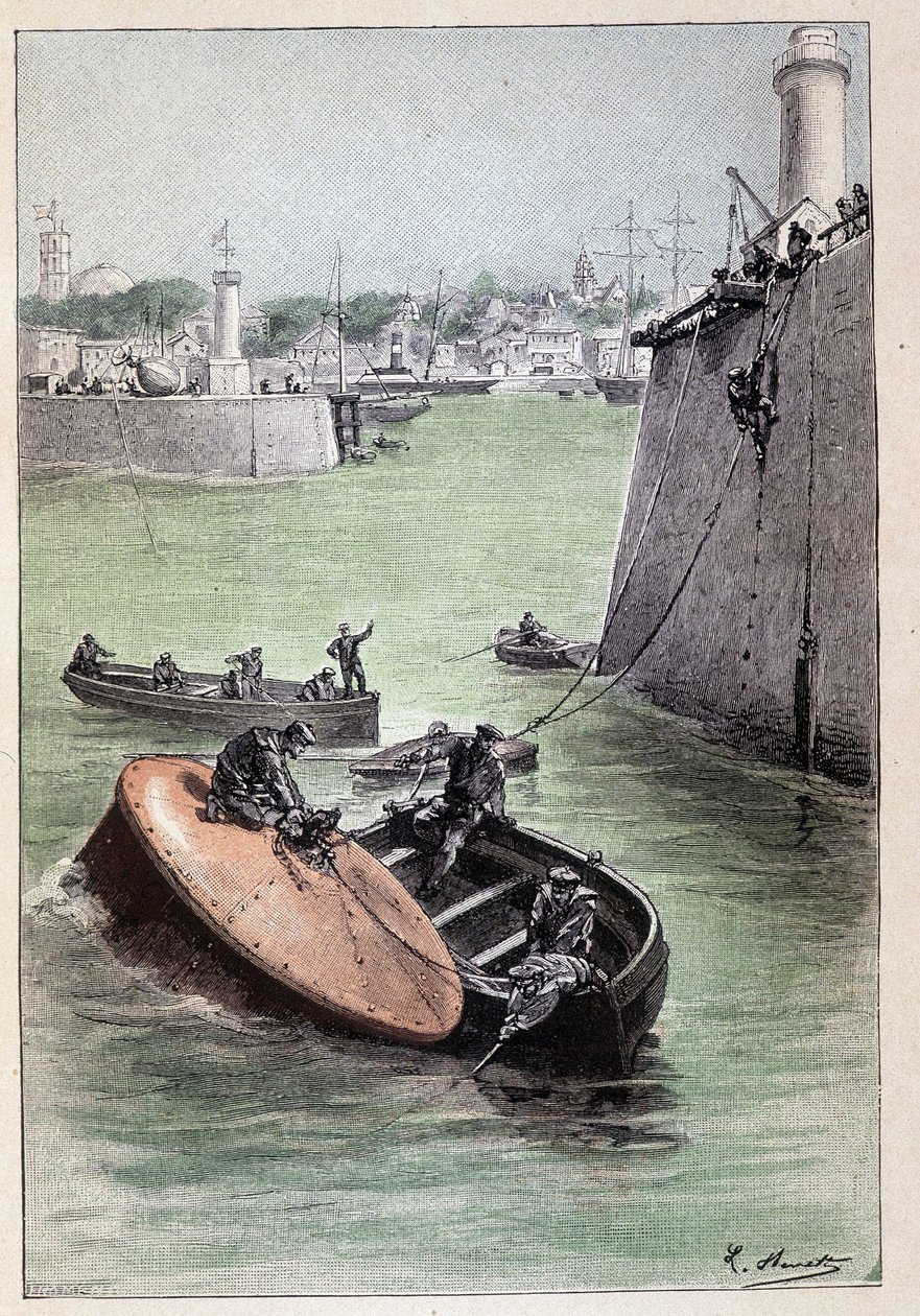 Telefonos kommunikációt létesítettek az amerikai partokkal (166. oldal) Jules Verne „L