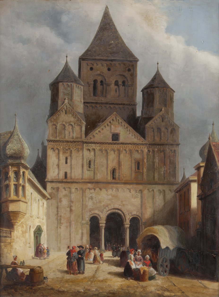 Kilátás a Marmoutierre, Bas-Rhin, Franciaország alkotó: George Row Clarke