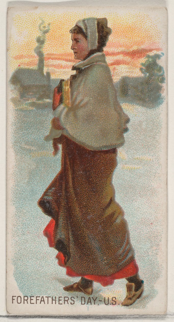 Ősök napja, Egyesült Államok, a Holidays N80 sorozatból Duke márkájú cigarettákhoz,..., 1890. alkotó: George S. Harris and Sons