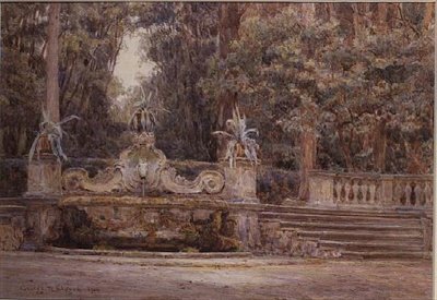 Az erdőben, Villa Corsini, Firenze alkotó: George Samuel Elgood