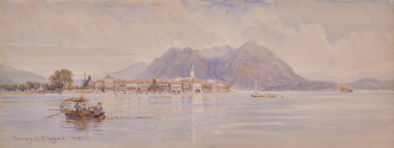 Isola dei Pescatori, Maggiore-tó alkotó: George Samuel Elgood