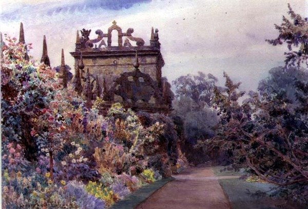 The Forecourt, Hardwick Hall, Derbyshire alkotó: George Samuel Elgood