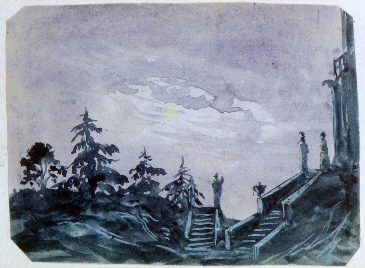 Fantasy Castle in Moonlight II, 1820-1876 alkotó: George Sand