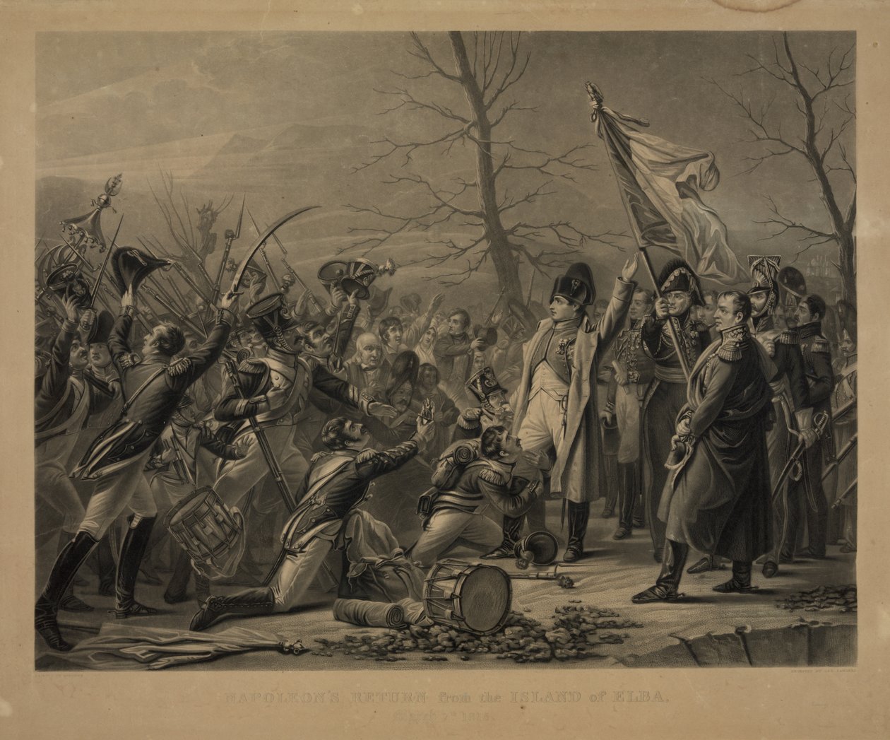 Napóleon visszatér Elba szigetéről 1815. március 7-én alkotó: George Sanders