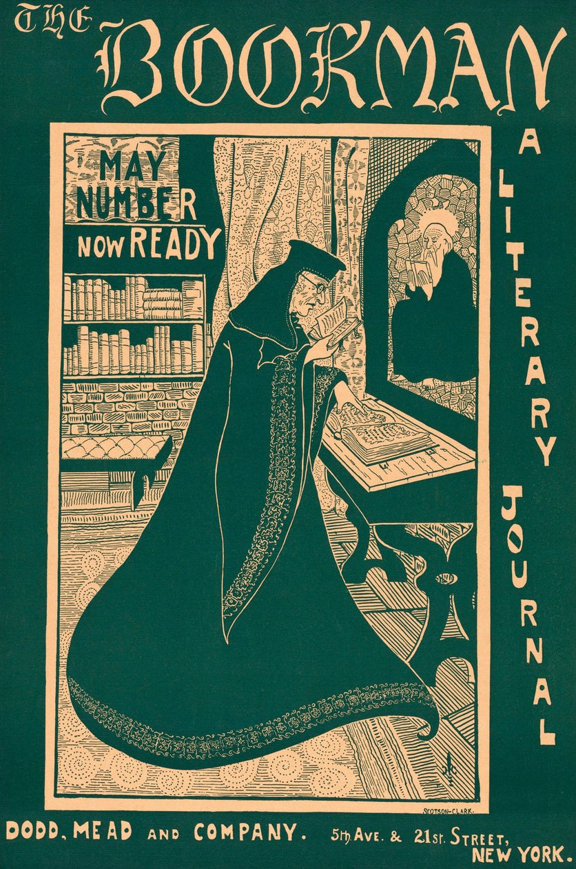 A The Bookman egyik kiadásának plakátja alkotó: George Scotson Clark