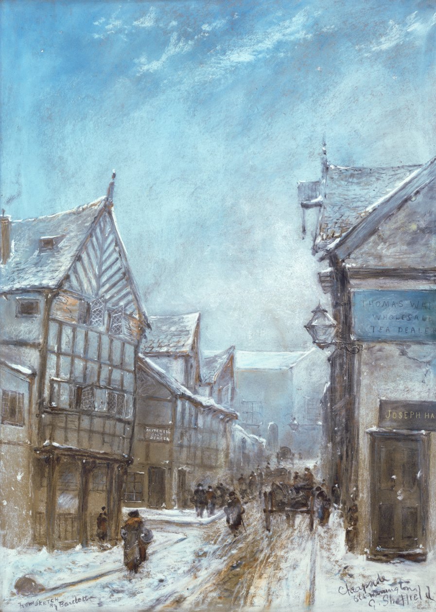 Old Cheapside, Warrington, 1864 alkotó: George Sheffield