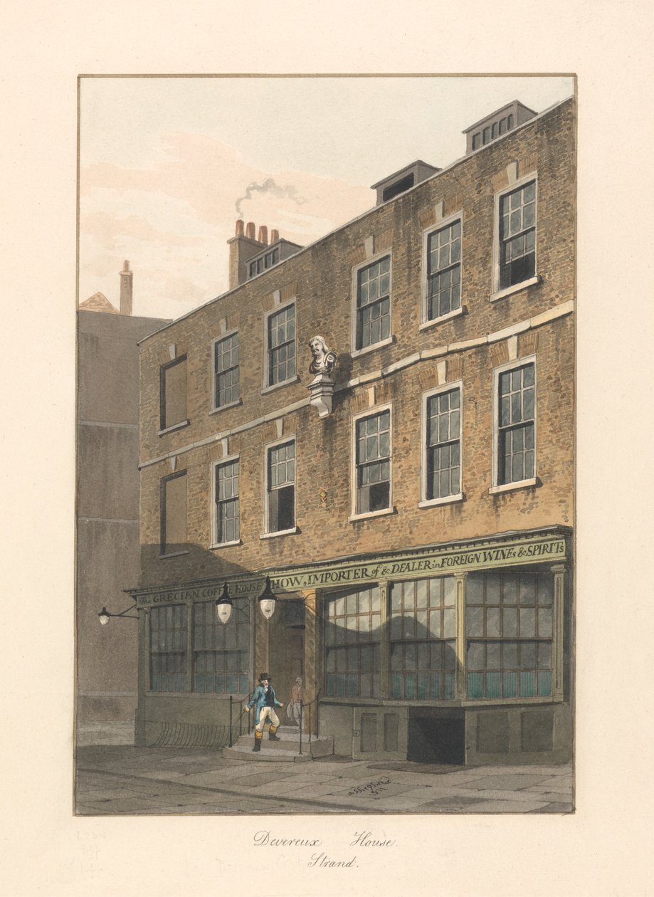 Devereux House, a Strand, London alkotó: George Shepheard