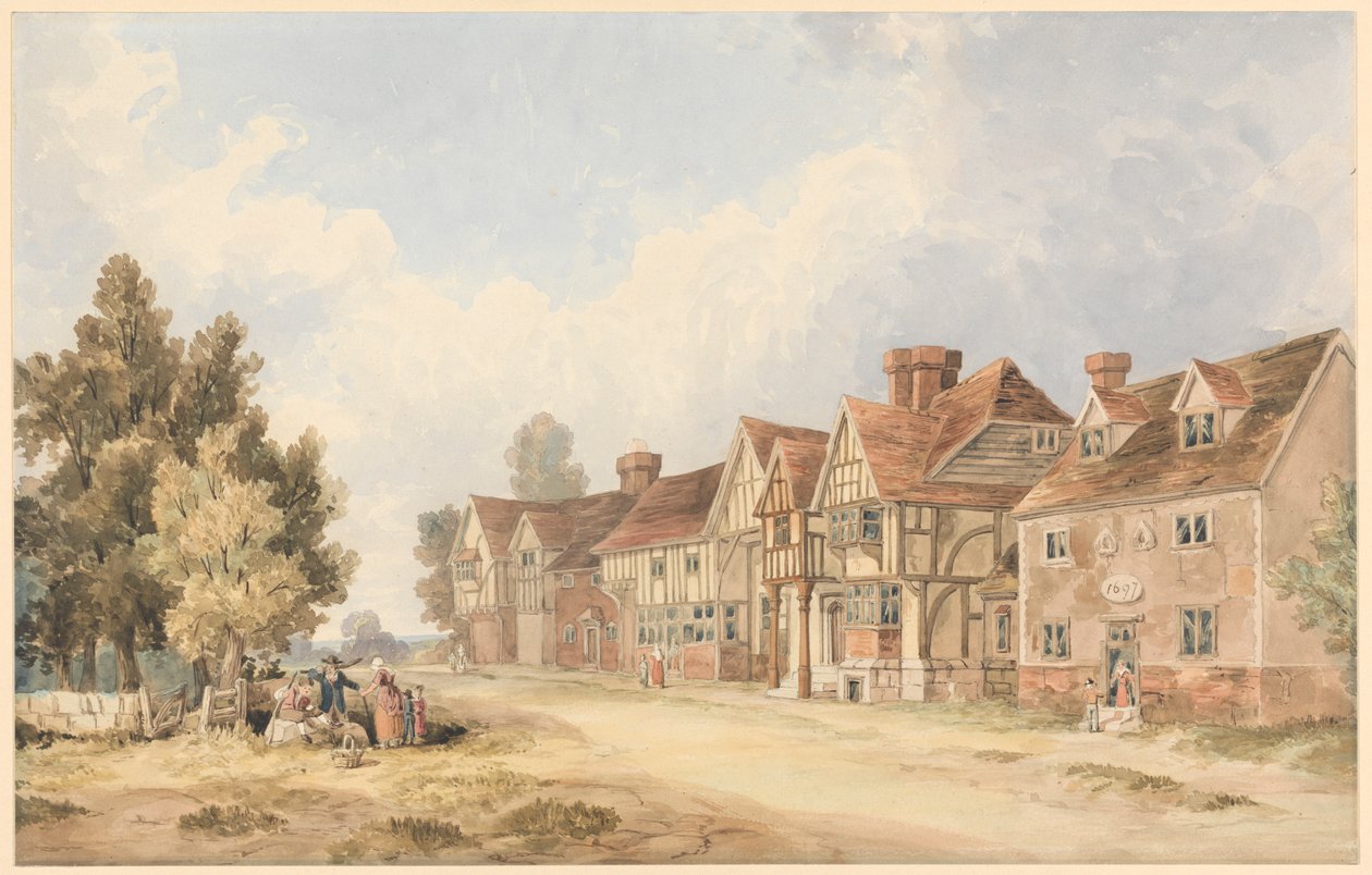 Chiddingstone faluja, Kent alkotó: George Shepheard