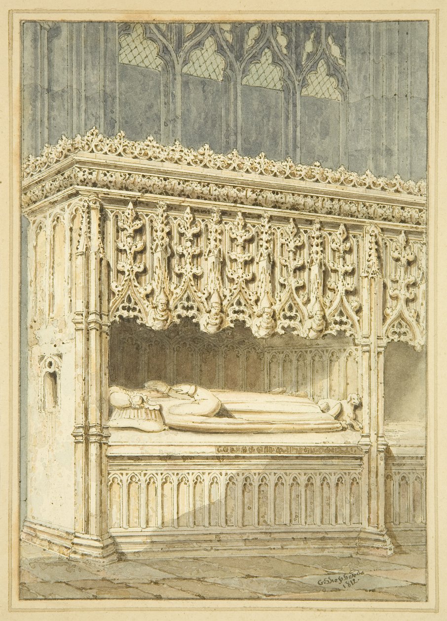 Sir Thomas Mede emlékműve a St Mary Redcliffe-ben alkotó: George Shepherd