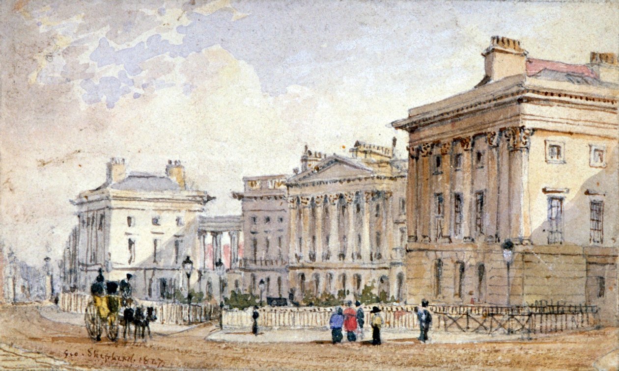 Kilátás a Clarence Terrace-ra a Regent
