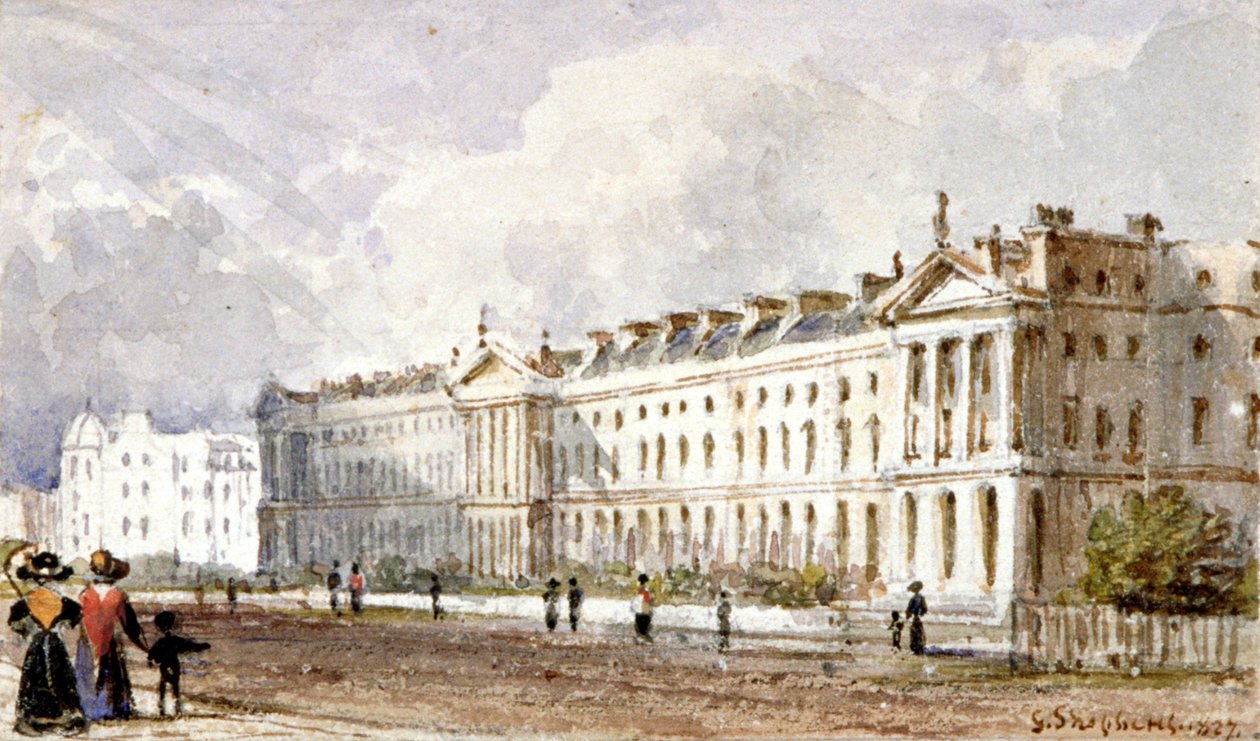 Kilátás a Hanover Terrace-re a Regent