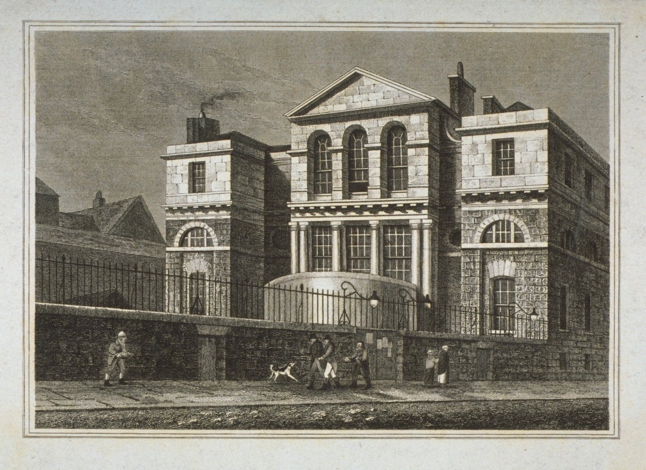 Kilátás a Sessions House-ra, Old Bailey, 1812 alkotó: George Shepherd