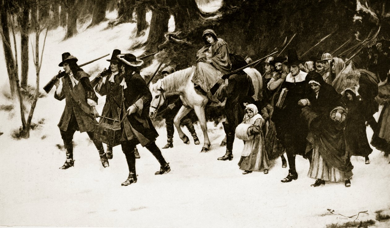A hugenották menekülése alkotó: George Sheridan Knowles