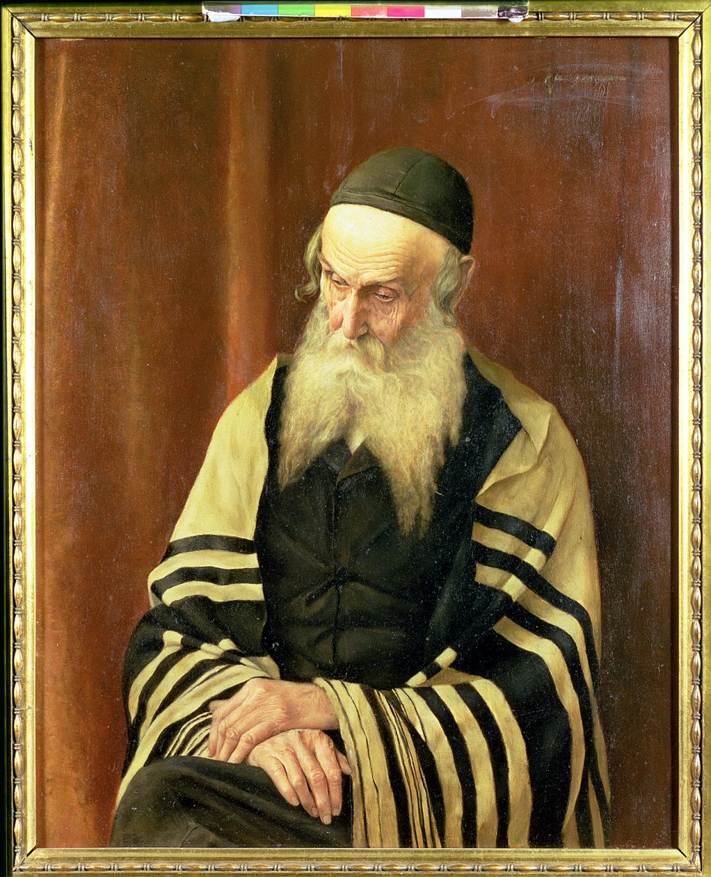 Egy askenázi jeruzsálemi rabbi alkotó: George Sherwood Hunter