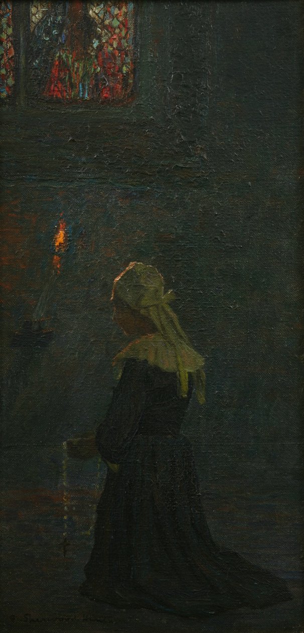 Imádságban (Pont Aven), 1905 alkotó: George Sherwood Hunter