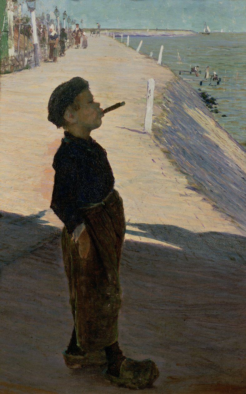 Enjoying Life, Volendam, Zuider Zee alkotó: George Sherwood Hunter