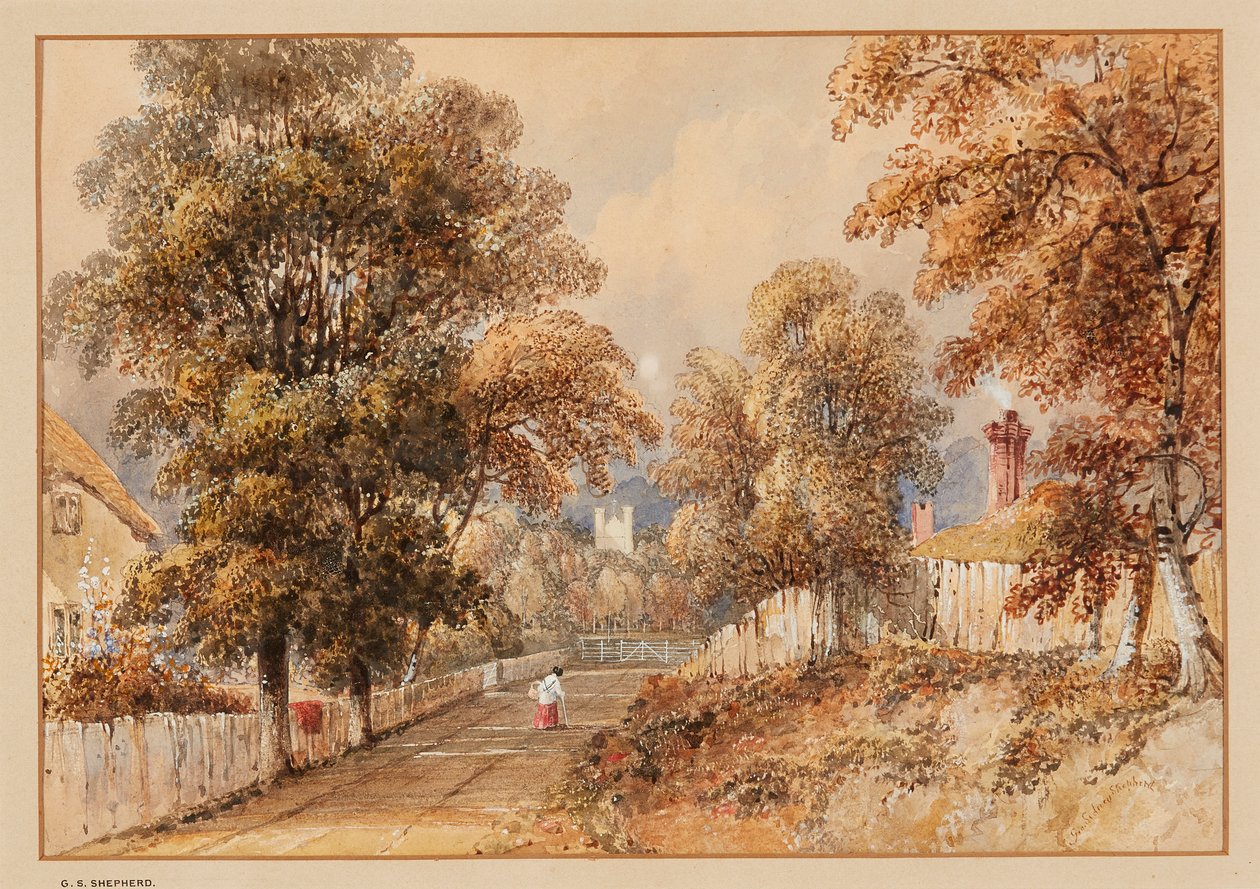 East Stratton (akvarell) alkotó: George Sidney Shepherd